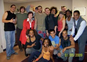 Cast of STOMP with Earl and Christine