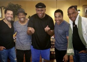 The Brother's Breakfast Club with guest, comedian George Wallace. Clint Holmes, Jerry Metellus, Earl and Antonio Fargas