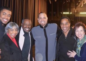 Trevor James, Vivian Garmon, and Singer Kenny James with Comedian Sinbad and Earl and Christine